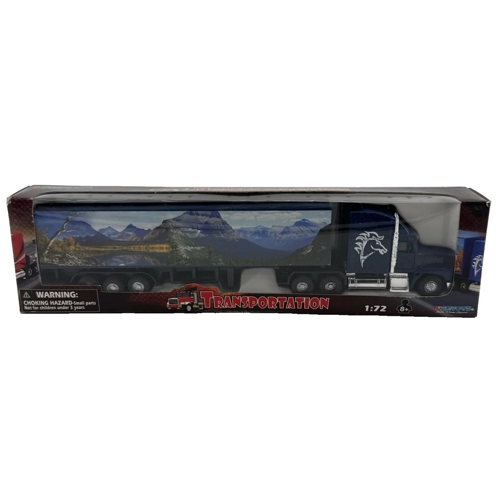 Kentoys Wheelers 1 72 Transport Semi Truck Trailer Blue Horse Unbranded Apparel